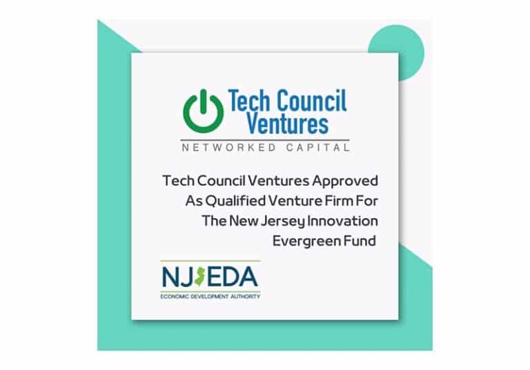 TCV Tech Council Ventures Networked Capital and NJEDA logos